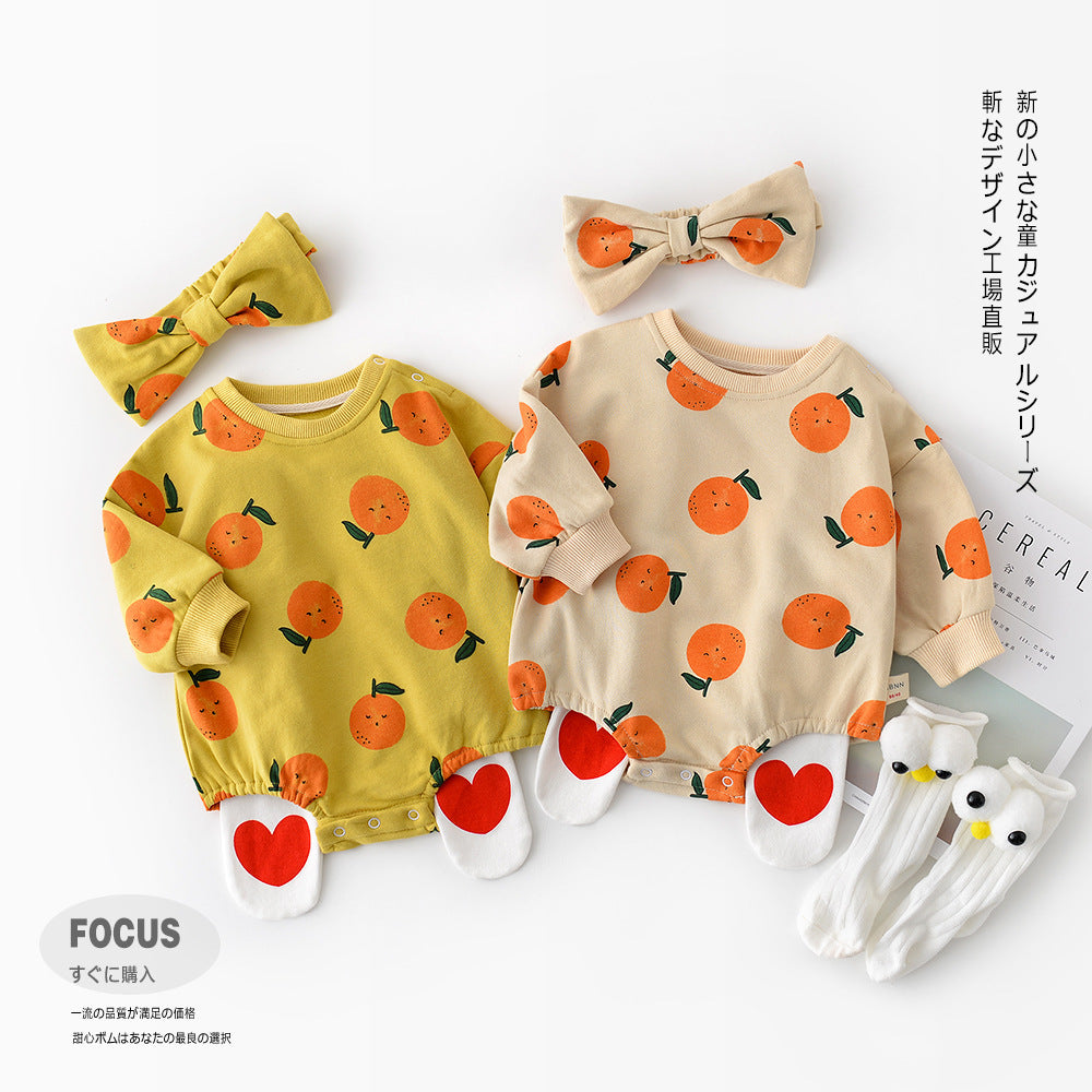 Baby Print Top & Headband Set