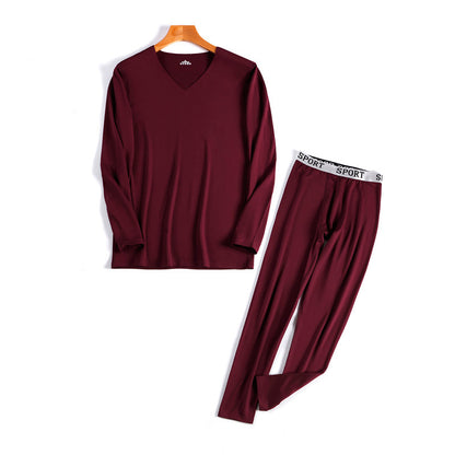 Velvet-Lined Thermal Underwear Set