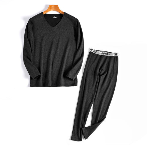 Velvet-Lined Thermal Underwear Set