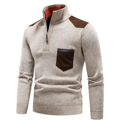 Cozy Plush Quarter-Zip Sweater