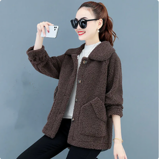 Women's Teddy Fleece Short Jacket