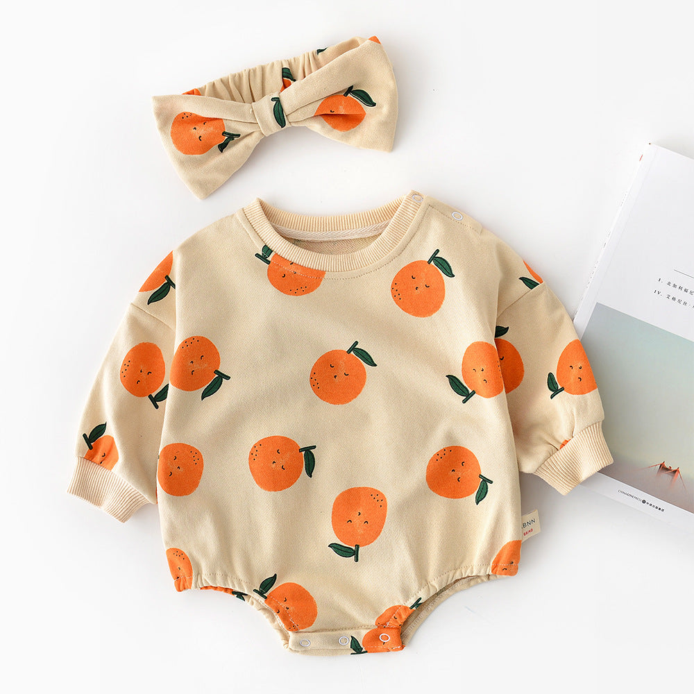 Baby Print Top & Headband Set