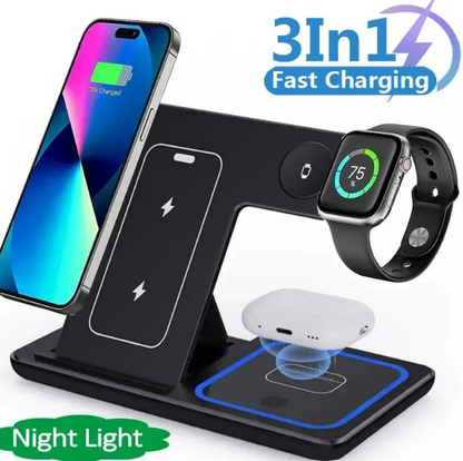 3-in-1 Foldable Wireless Charging Station
