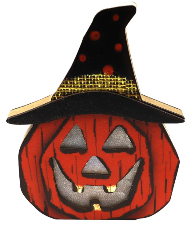 Mini Wooden Halloween Ornament