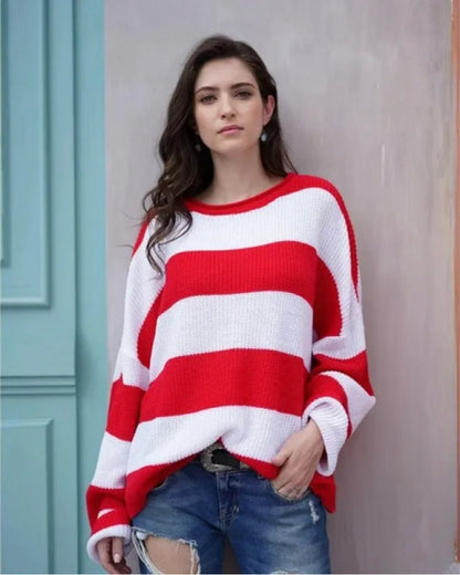 Striped Colorblock Sweater