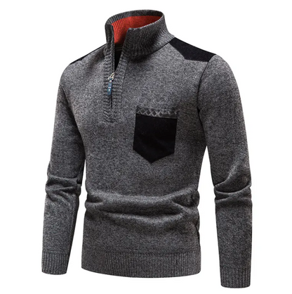 Cozy Plush Quarter-Zip Sweater