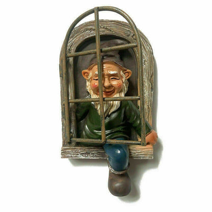 Tree Hugger Garden Elf Statue