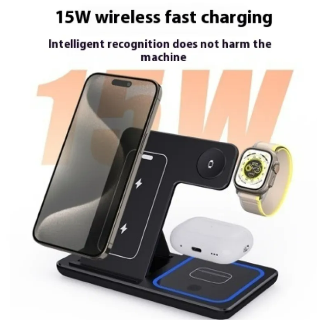 3-in-1 Foldable Wireless Charging Station