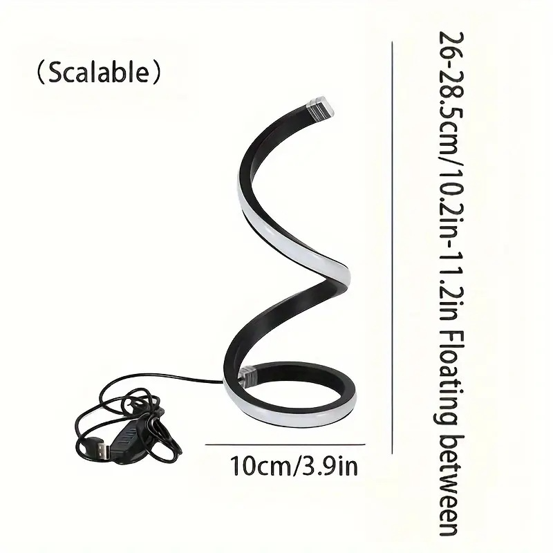 Spiral LED Table Lamp