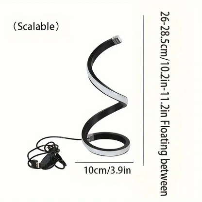 Spiral LED Table Lamp