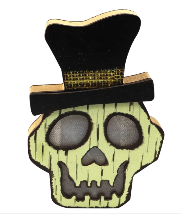 Mini Wooden Halloween Ornament