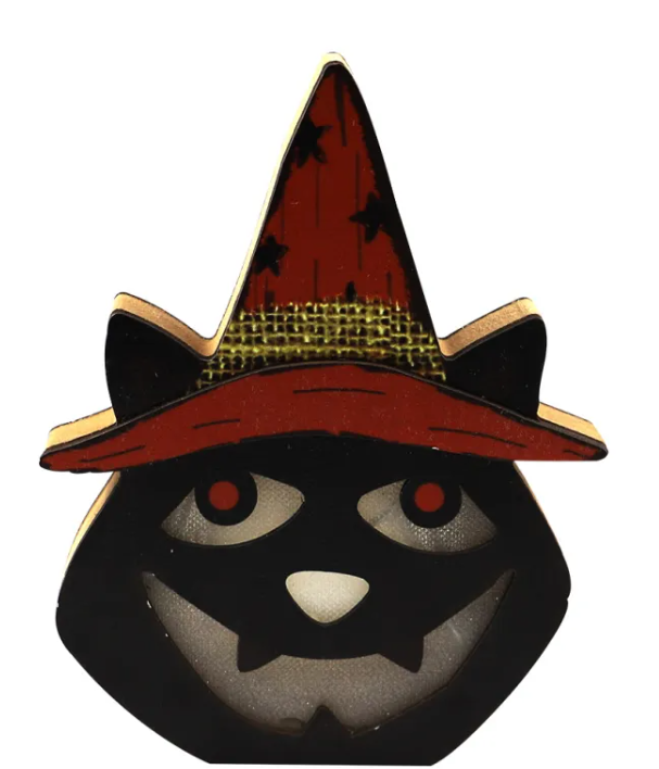 Mini Wooden Halloween Ornament