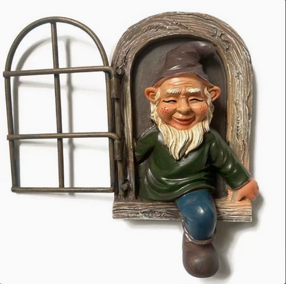 Tree Hugger Garden Elf Statue