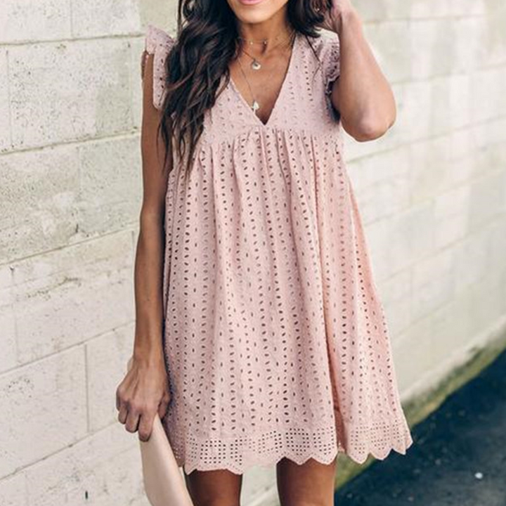 Lace Dress with Pockets