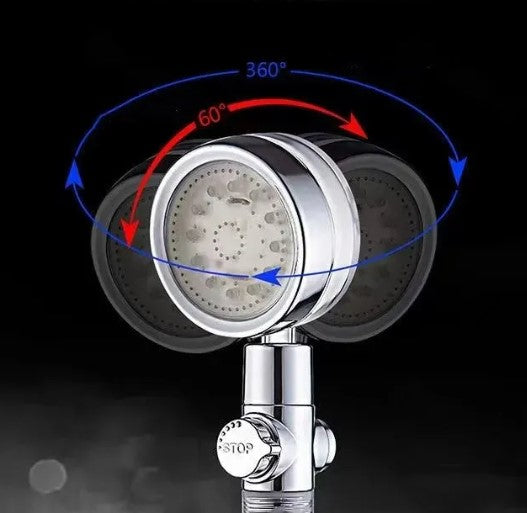 LED Temperature Filter Shower Head