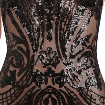 Sequin Backless Party Dress