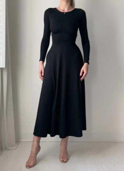 Elegant Long-Sleeve Dress