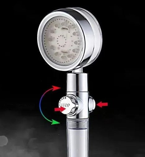 LED Temperature Filter Shower Head