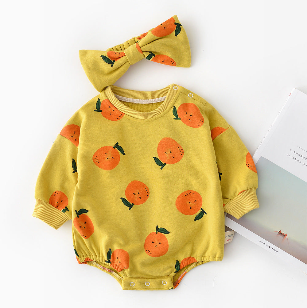 Baby Print Top & Headband Set