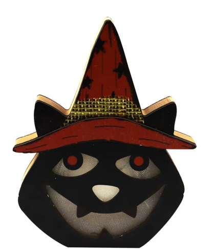 Mini Wooden Halloween Ornament