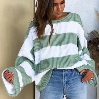 Striped Colorblock Sweater